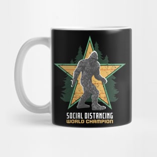 Bigfoot Social Distancing World Champion Mug